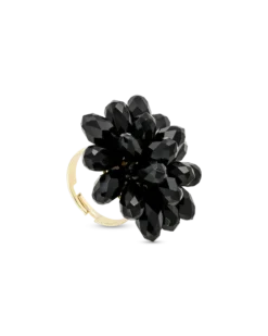 Bague - Black Flower