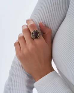 Bague - Burgundy Oval