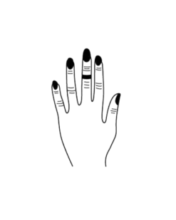 Bague de phalange - V-Love