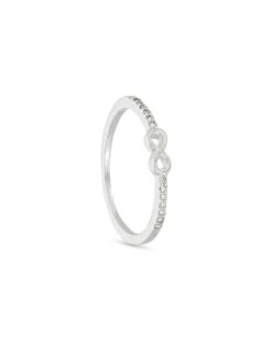 Bague en argent massif - Infinity Rush