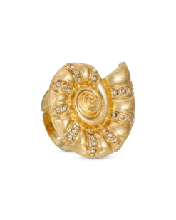 Bague - Golden Ammonite