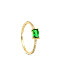 Bague - Green Rectangle