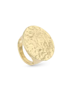 Bague - Hammered Circle