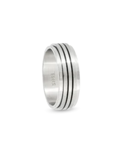Bague pour homme - Black Stripes