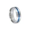 Bague pour homme - Blue Stripe