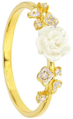 Bague - White Rose