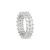 Bague - Zirconia Leaves