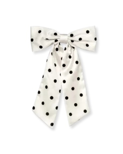 Barrette - Black Dots