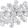 Barrette - Floral Zirconia