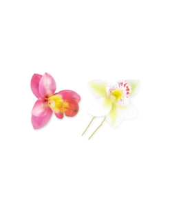 Barrette- Orchid Double