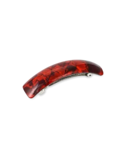 Barrette - Red Marble