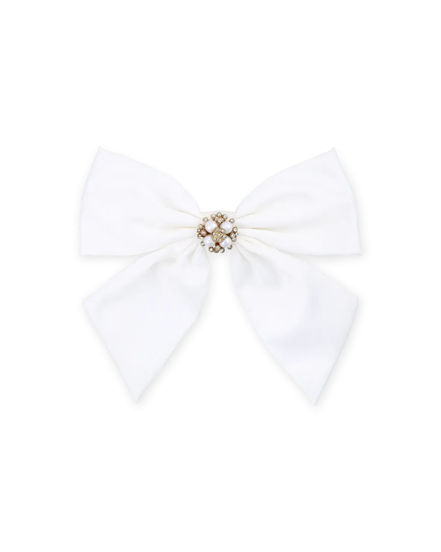 Barrette - White Bow