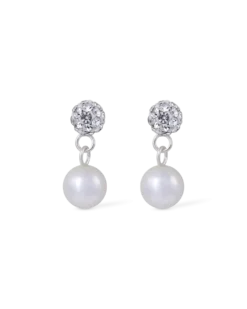 Boucles d'oreilles argentées - Pearls