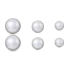 Boucles d'oreilles argentées - Perles