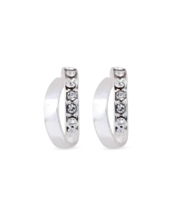 Boucles d'oreilles argentées - Rings