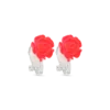 Boucles d'oreilles clips fille - Pink Rose