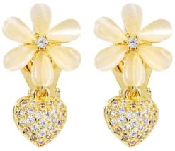 Boucles d'oreilles clips - Flower Charm