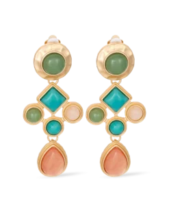 Boucles d'oreilles clips - Geometric Vintage