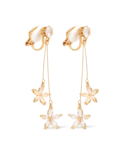 Boucles d'oreilles clips - Golden Blossom