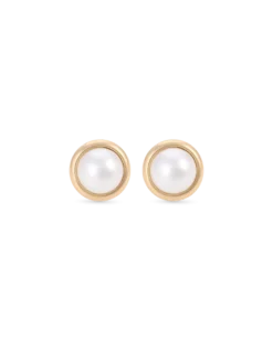 Boucles d'oreilles clips - Golden Pearl Duo