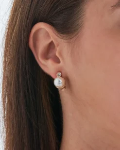 Boucles d'oreilles clips - Golden Pearl