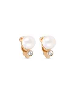 Boucles d'oreilles clips - Golden Pearl