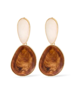 Boucles d'oreilles clips - Marble Beauty