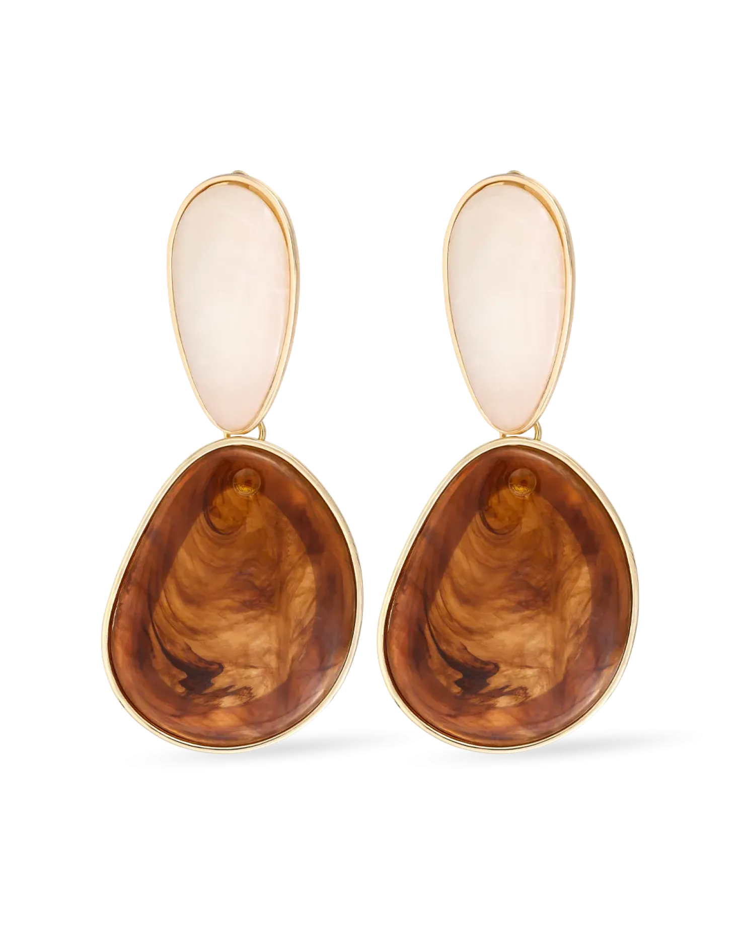 Boucles d'oreilles clips - Marble Beauty