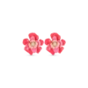 Boucles d'oreilles clips - Pink Flower
