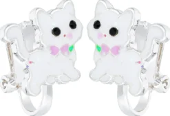 Boucles d'oreilles clips pour enfant - White Cutie