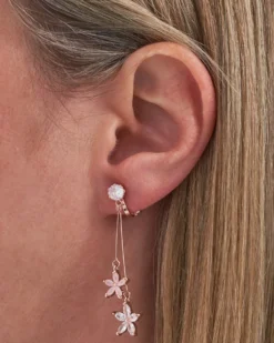 Boucles d'oreilles clips - Rose Blossom