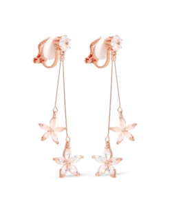 Boucles d'oreilles clips - Rose Blossom