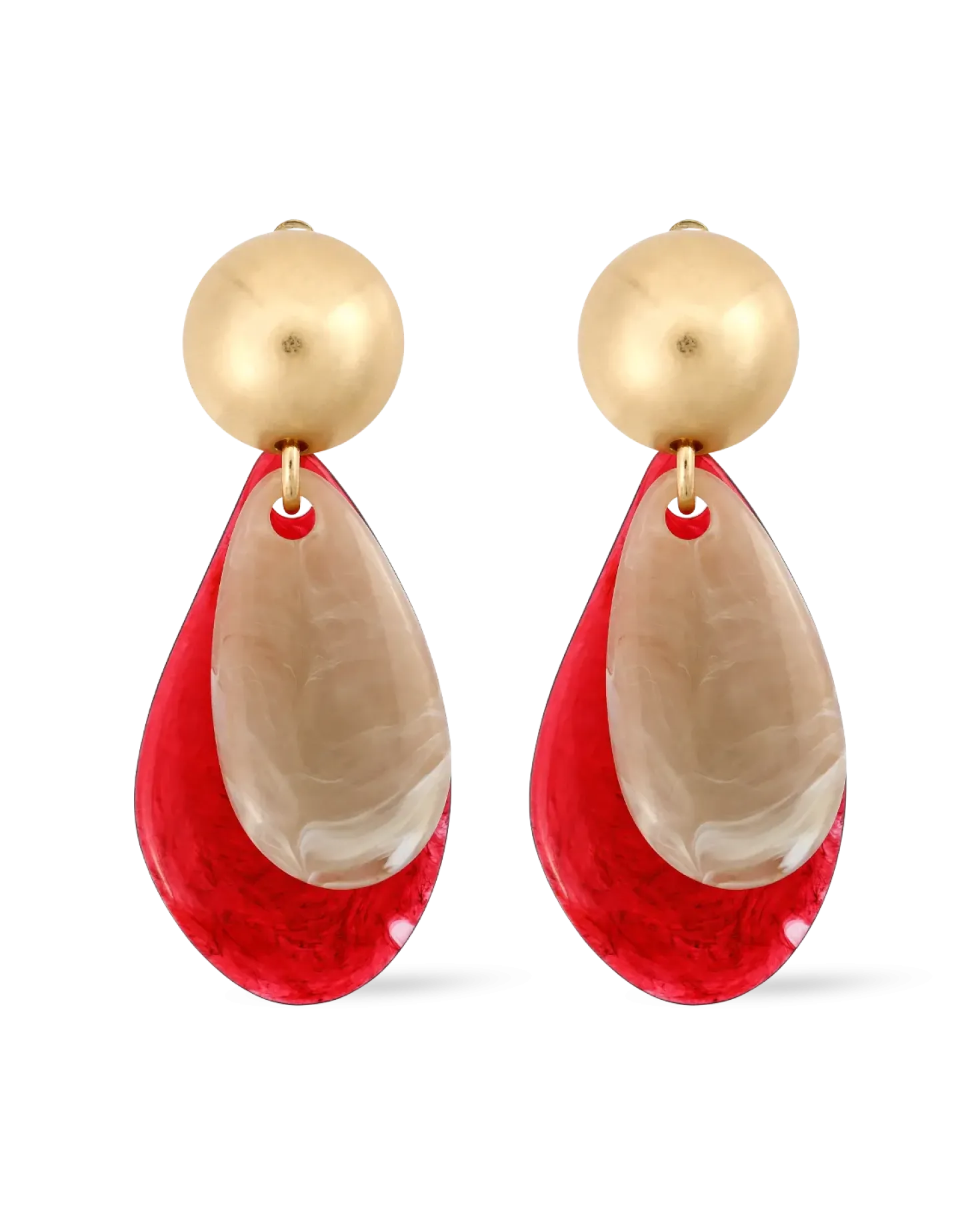 Boucles d'oreilles clips - Scarlet Stack