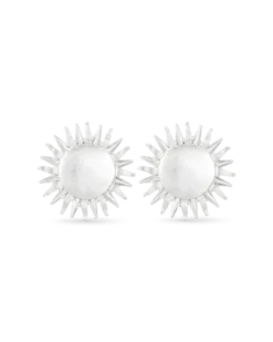 Boucles d'oreilles clips - Silver Sun