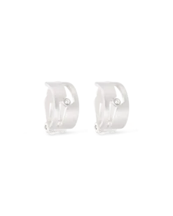 Boucles d'oreilles clips - Silver Creole