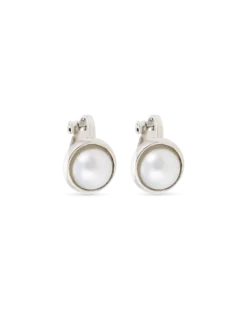 Boucles d'oreilles clips - Silver Pearl