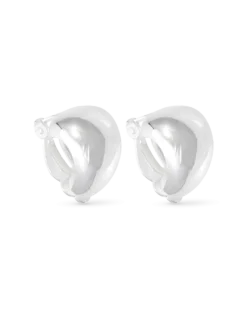 Boucles d'oreilles clips - Smooth Silver