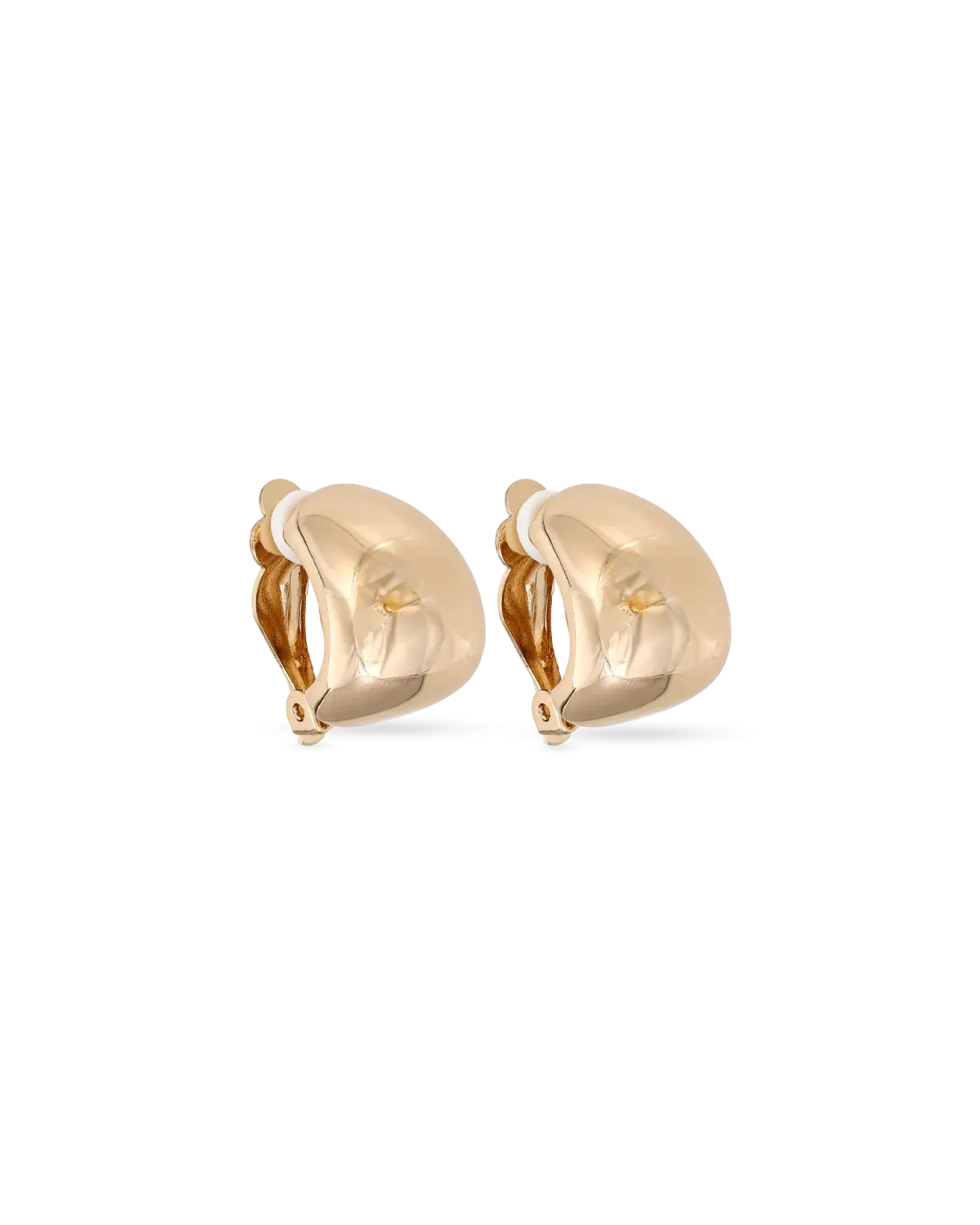 Boucles d'oreilles clips - Smooth Gold