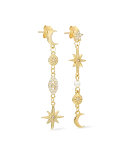 Boucles d'oreilles - Golden Galaxy