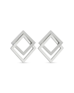 Boucles d'oreilles - Graphic Silver