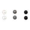 Boucles d'oreilles - Grey Pearls