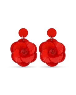 Boucles d'oreilles - Red Flowers