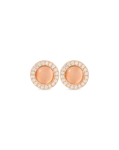 Boucles d’oreilles - Rose Cateye