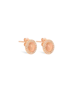 Boucles d’oreilles - Rose Cateye