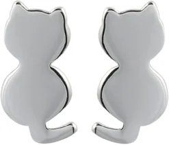 Boucles d'oreilles - Silver Cat