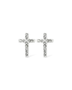 Boucles d'oreilles - Silver Cross