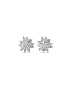 Boucles d'oreilles - Silver Flower
