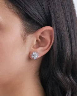Boucles d'oreilles - Silver Flower