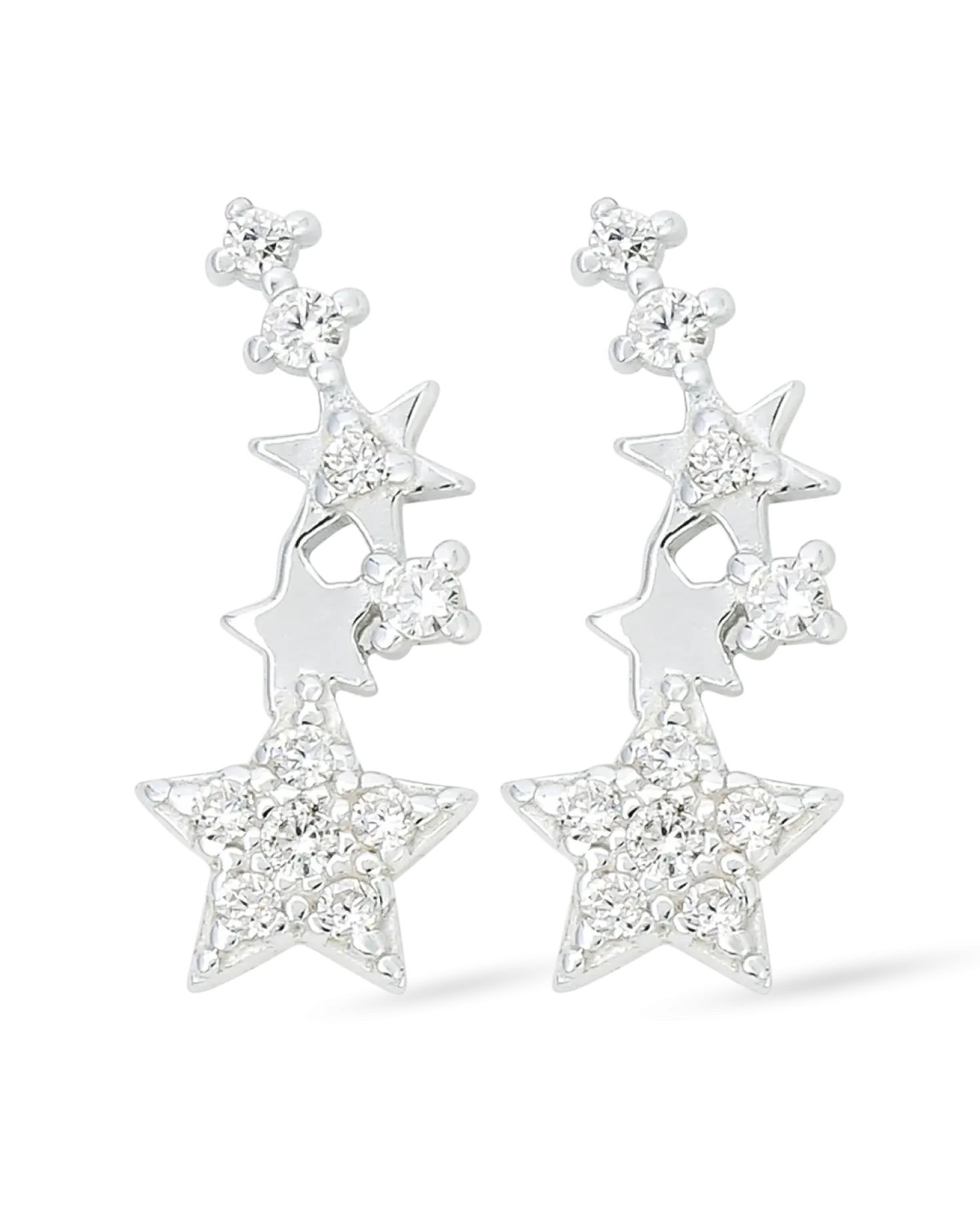 Boucles d'oreilles - Silver Shooting Star