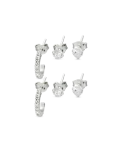 Boucles d'oreilles - Triple Silver